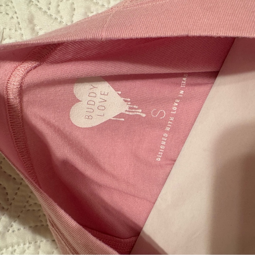 Pink Sweatshirt with Gold Lettering - Picture 3 of 3